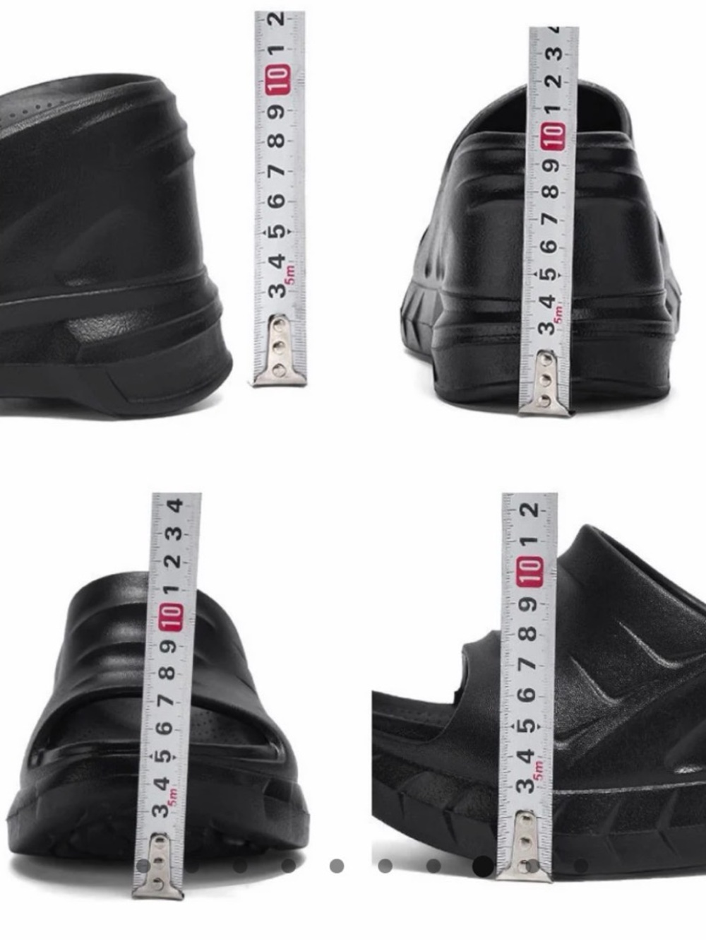 Tallure Bloomie Women's Black Wedge Slide Sandals.Easy Slip-On Comfort - Size 7 - Picture 7 of 10